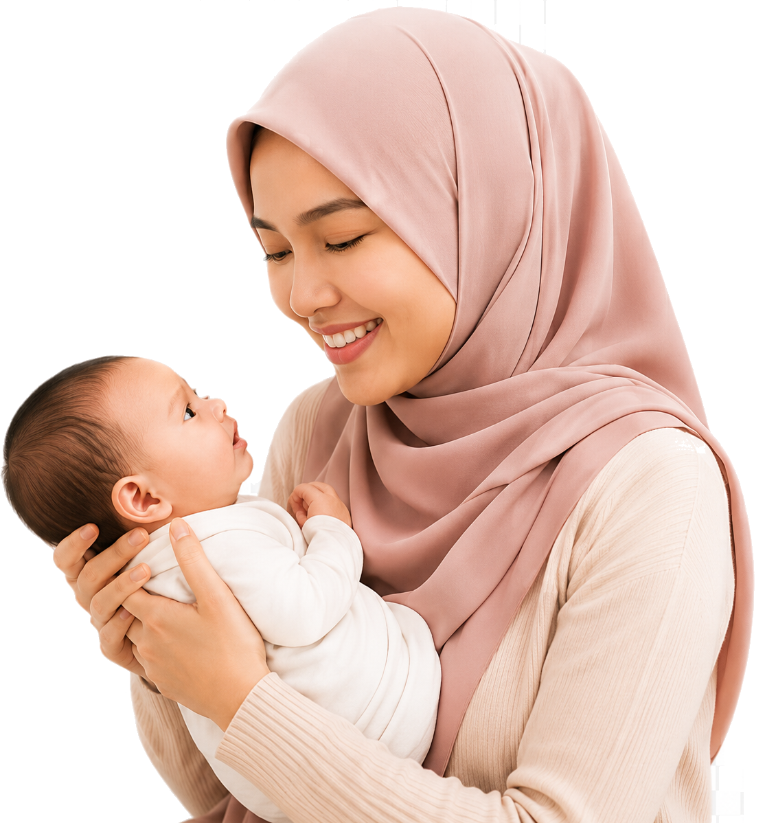 Ibu dan bayi di Klinik Iris